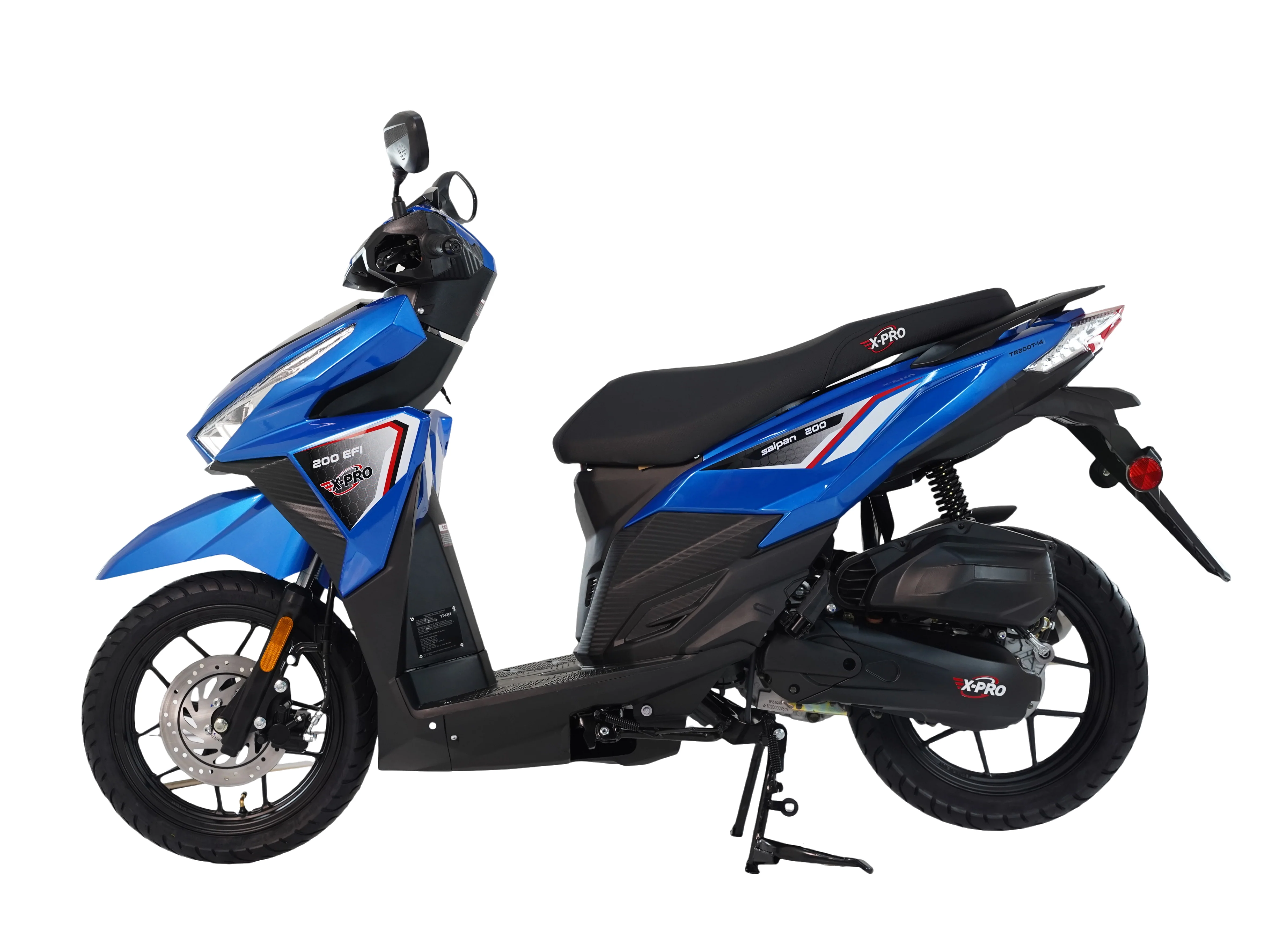 Free Shipping! X-PRO Saipan 200 EFI Electronic Fuel Injection Scooter with CVT Transmission, 14" Alloy Wheels, LED Headlights! - Image 24