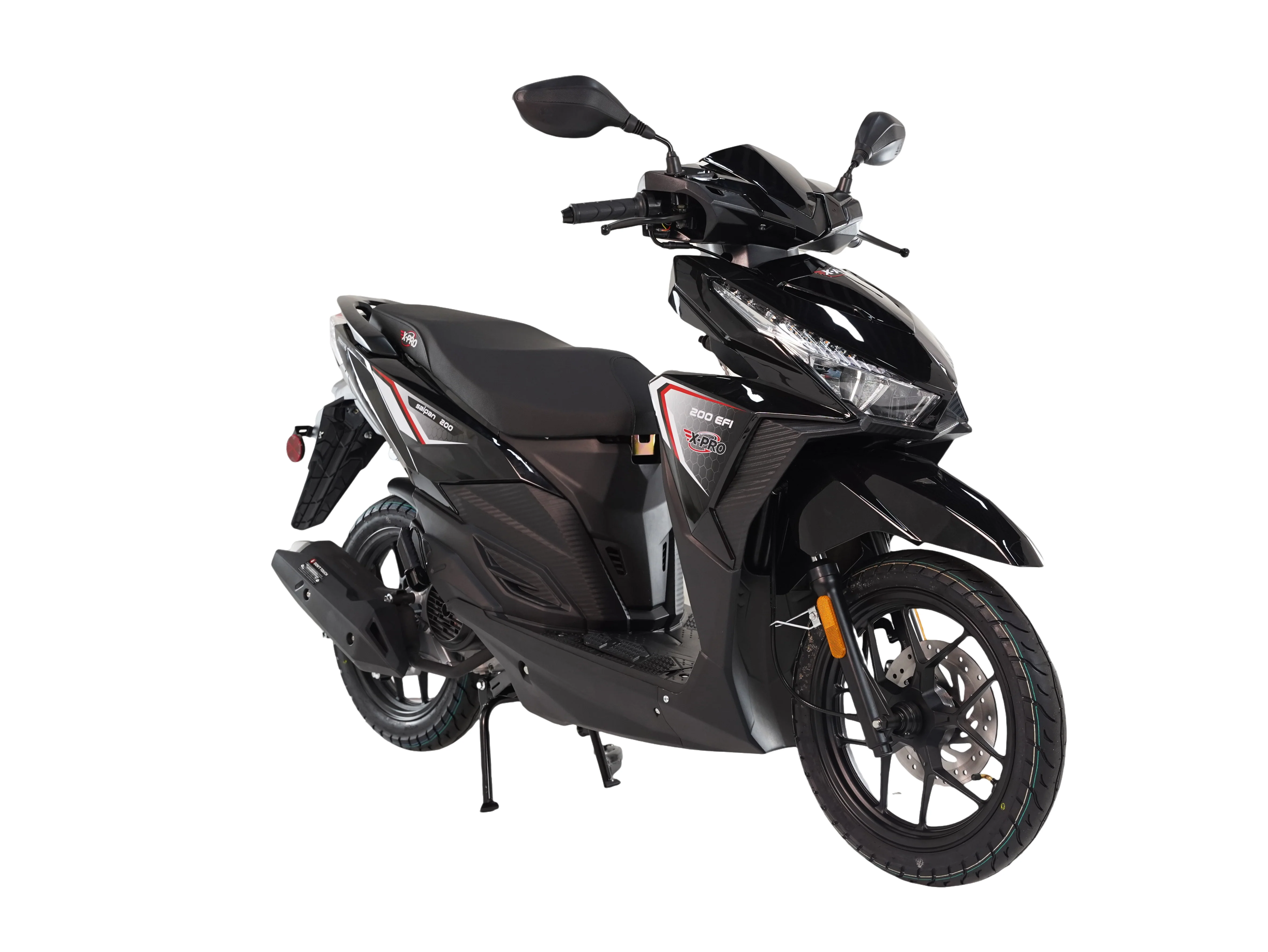 Free Shipping! X-PRO Saipan 200 EFI Electronic Fuel Injection Scooter with CVT Transmission, 14" Alloy Wheels, LED Headlights! - Image 3