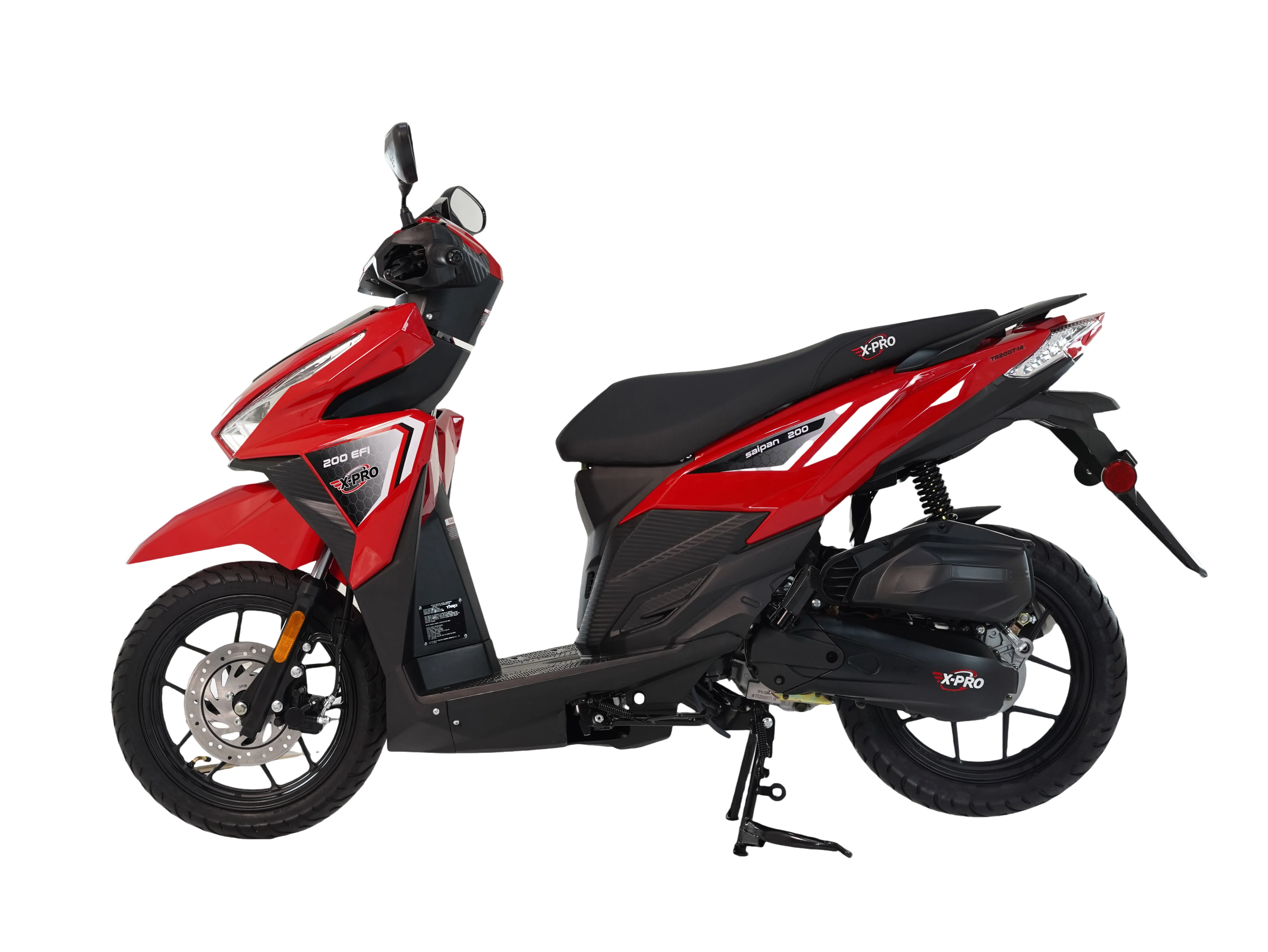 Free Shipping! X-PRO Saipan 200 EFI Electronic Fuel Injection Scooter with CVT Transmission, 14" Alloy Wheels, LED Headlights! - Image 32