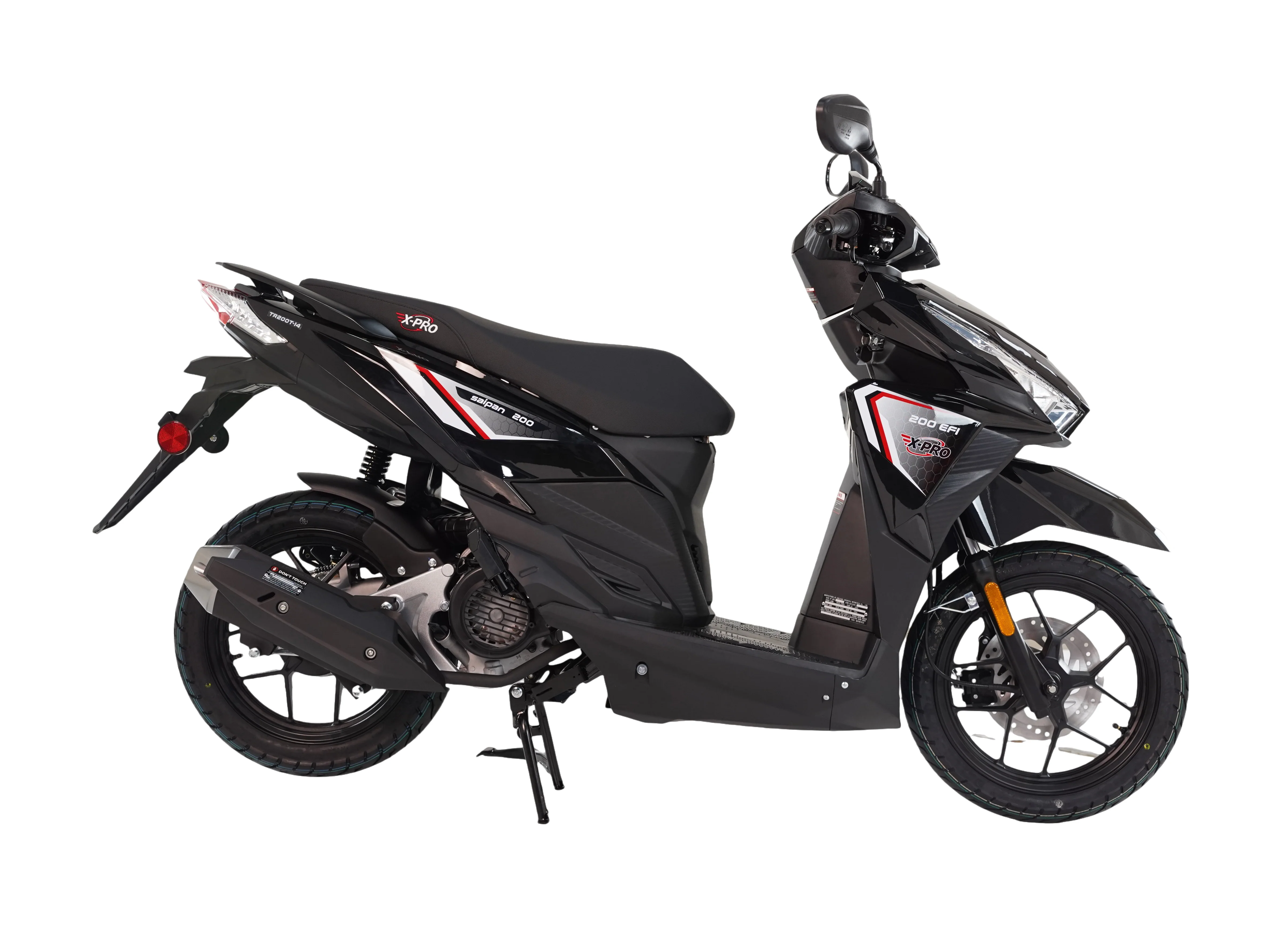 Free Shipping! X-PRO Saipan 200 EFI Electronic Fuel Injection Scooter with CVT Transmission, 14" Alloy Wheels, LED Headlights! - Image 4