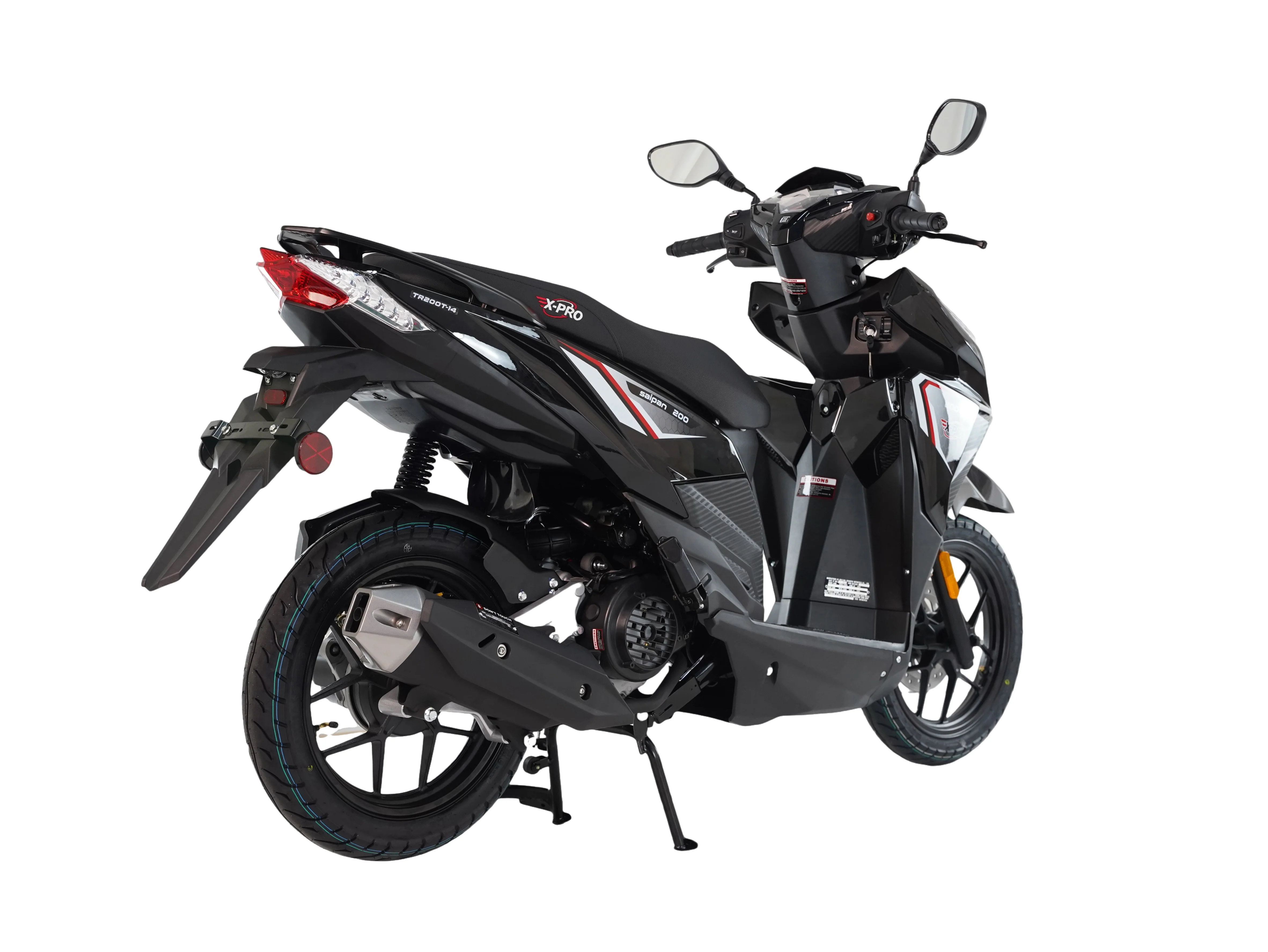 Free Shipping! X-PRO Saipan 200 EFI Electronic Fuel Injection Scooter with CVT Transmission, 14" Alloy Wheels, LED Headlights! - Image 5
