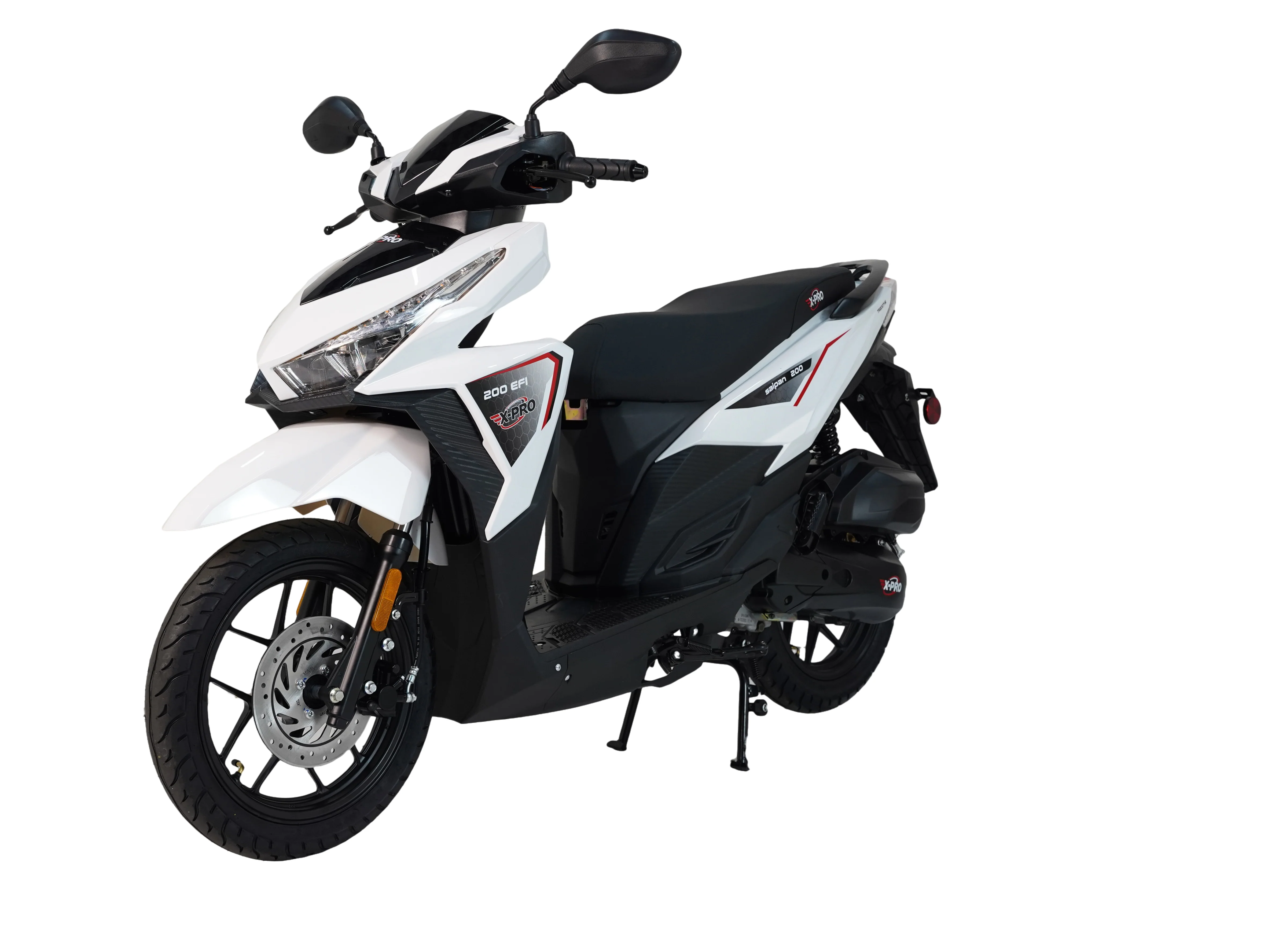 Free Shipping! X-PRO Saipan 200 EFI Electronic Fuel Injection Scooter with CVT Transmission, 14" Alloy Wheels, LED Headlights! - Image 9